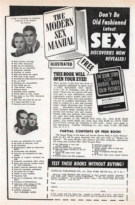Vintage Sex Instruction Book Ads No Woman Is Safe Flashbak