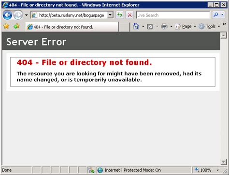Asp Net Site Custom 404 Error Blocked By Server Error Stack Overflow