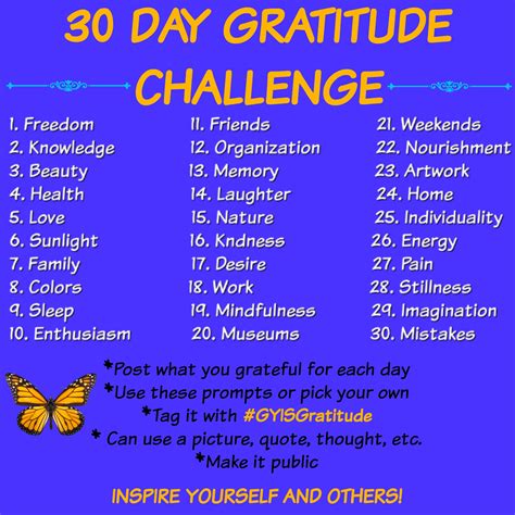 day gratitude challenge nov