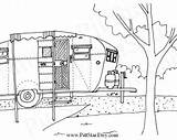 Trailer Aero Boles Coloring Camper Printable Clipart Vintage Instant Pages Travel Bats Owl Pumpkin Etsy Winnebago Wimsical Camping Items Trailers sketch template