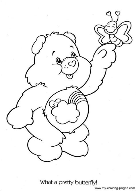 care bears bashful heart bears bear coloring pages cartoon