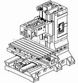 Cnc Machine Milling Drawing Getdrawings Axis sketch template