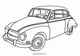 Coloring Old Cars Pages Clipart Car Classic Print Library Printable sketch template