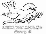 Lente Werkboekje Groep Bord sketch template