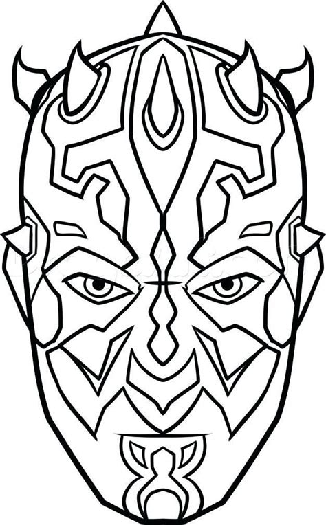 darth maul coloring maul coloring page awesome  coloring pages