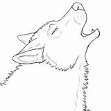 Wolf Howling Drawing Head Line Deviantart Drawings Wolves Lineart Sketches Chibi Snarling Moon No1 Shadows Tengoku Outline Coloring Template Pages sketch template