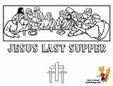 Coloring Pages Supper Last Easter Jesus Printable Bible Kids Sheets Yescoloring Regal Colouring Print Crucifixion Tomb Choose Board sketch template