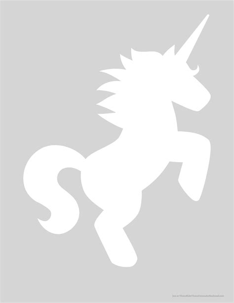 printable unicorn head templates  printable