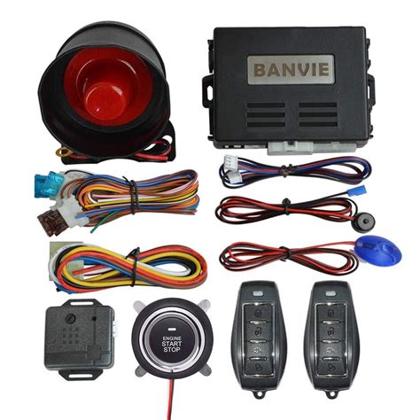 banvie car alarm system  remote start  smart push start button ultra pickleball