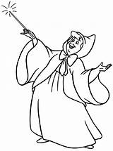 Fairy Cinderella Godmother Coloring Pages Disney Princess Cartoon Colouring Wecoloringpage Sleeping Beauty Fairies Charming Prince Kids Silhouette God Getcolorings Color sketch template