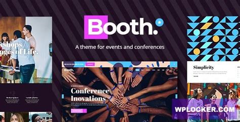 booth  event  conference theme wplockercom gpl licensed