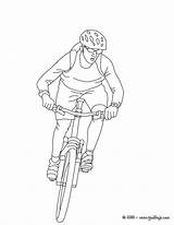 Bicicleta Ciclista Ciclistas Ausmalen Malvorlage Dibujos Fahrrad Fahrradfahrer Bicicletas Hellokids Línea sketch template