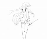 Nikki Mirai Yuno Gasai Coloring Pages Character Knife Another Surfing sketch template