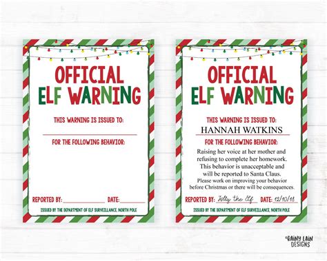 elf letter template editable letter daily references