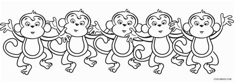 monkeys jumping  bed coloring pages coloring pages