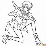 Sailor Draw Moon Uranus Drawdoo Anime sketch template