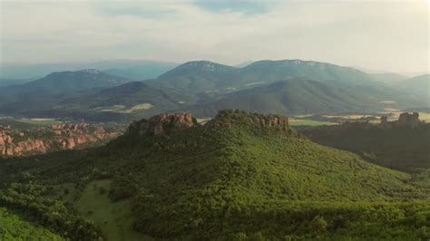 aerial view   big valley stock footage videohive