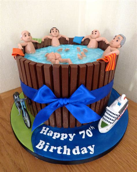 Men In A Hot Tub Birthday Cake Susie S Cakes