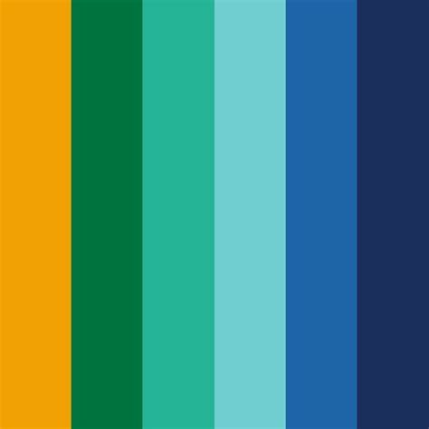 variety  orange green blue color palette blue color schemes
