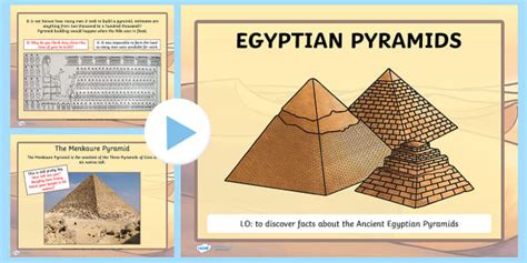 ancient egyptian pyramids lesson powerpoint teacher made