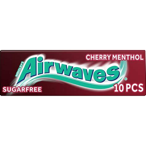wrigleys airwaves cherry menthol flavour  pieces pack   bulkco