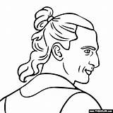 Ibrahimovic Zlatan Coloring Pages Thecolor Soccer Footballer sketch template