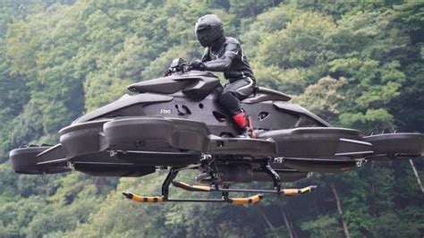 meet  worlds  flying motorcycle    japanese startup  video auto news