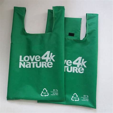 china folding reusable bag recycle foldable eco friendly fabric