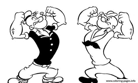 popeye sd coloring page printable