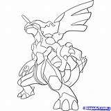 Reshiram Coloring Pokemon Zekrom Getdrawings sketch template