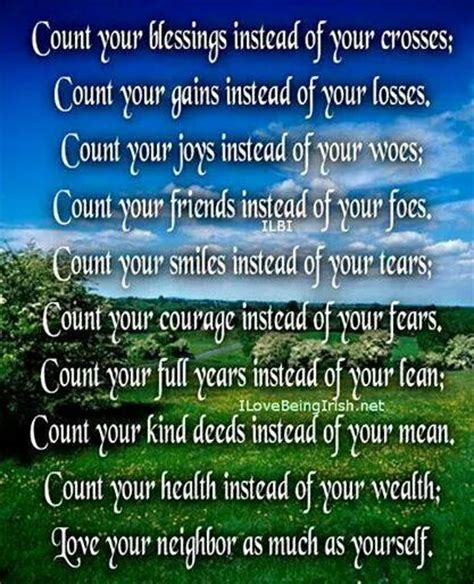 Count Your Blessings ♣ We Are Irish Pinterest Count