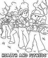 Scouts Colouring Folk sketch template