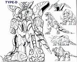 Getcolorings Megazord Zords Charge sketch template