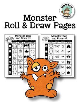 monster roll  draw sheets roll  draw drawing  kids