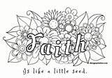 Faith Pages Adults Coloring Template sketch template