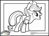Pony Little Coloring Pages Applejack Apple Jack Angry Teamcolors Title Cartoon Read Color Ca Play Comments sketch template