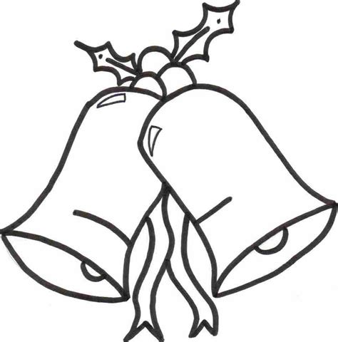christmas bells coloring sheet clipart  clipart
