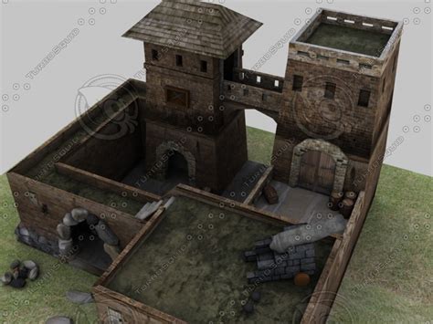 medieval fort  model