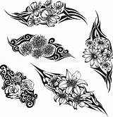 Tribal Flower Tattoos Tattoo Vector Stock Royalty Fleur Flowers Dreamstime sketch template