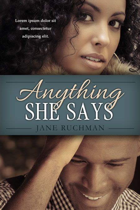 Anything She Says African American Romance Pre Made Book Cover For