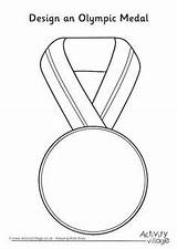 Olympic Medal Olympics Coloring Super Pages Preschool Idea sketch template