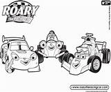 Roary Racing Characters Car sketch template