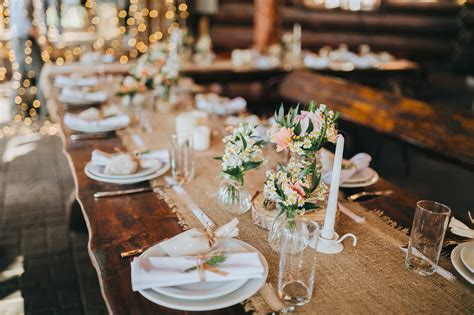 ideas  decorar la mesa de tu boda  estilo rustico mvesblog