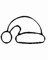 Hat Santa Coloring Template Christmas Printable Pages Outline Clipart Elf Drawing Templates Colouring Kids Print Preschool Hats Color Noel Claus sketch template