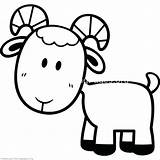 Goat Cute Face Drawing Coloring Clipartmag Goats sketch template