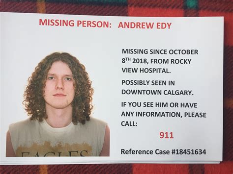 missing person rcalgary