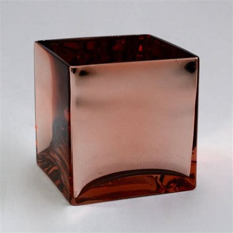 Rose Gold Square Vase Best Events Dine Décor And Tent Solutions