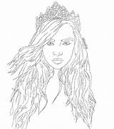 Drawing Hailee Steinfeld Crown Princess Sketch Gigi Getdrawings Tumblr Pencil sketch template