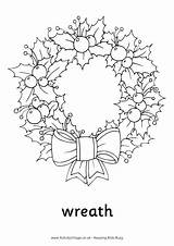 Christmas Colouring Wreath Activityvillage Become Member Log sketch template