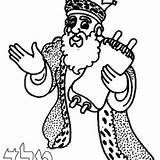 King Coloring Pages Giving Speech People Greeting His sketch template